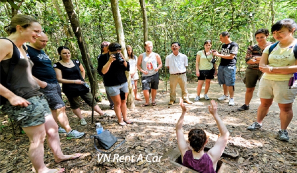 Car rental from Phu My port to Cu Chi Tunnels